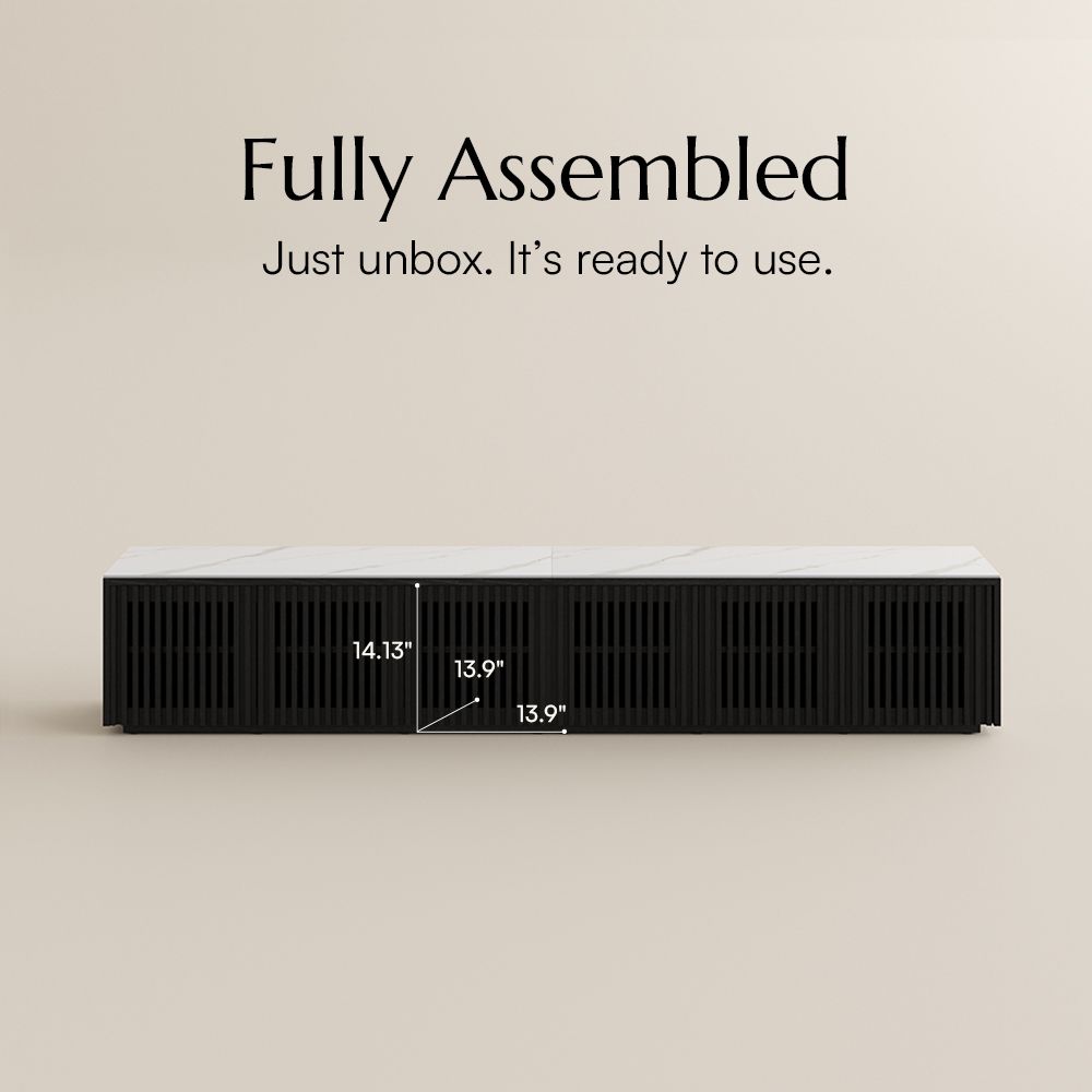 Aeolus Black MDF TV Stands