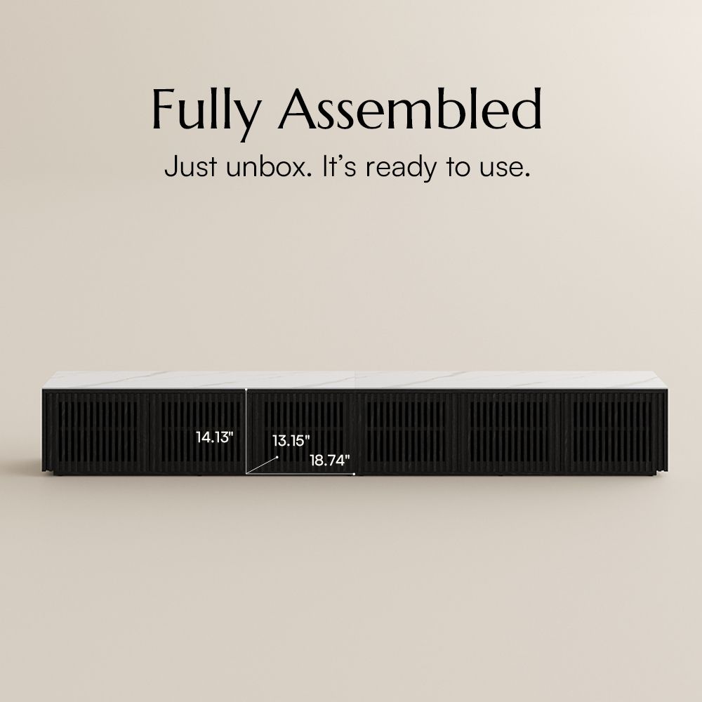 Mid Century Modern Black MDF TV Stands