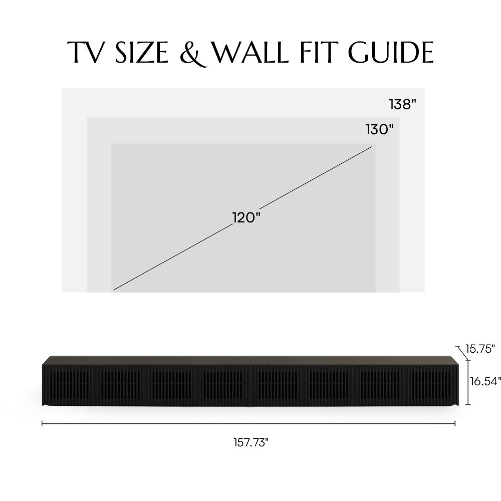 Modern Minimalist Black MDF TV Stands