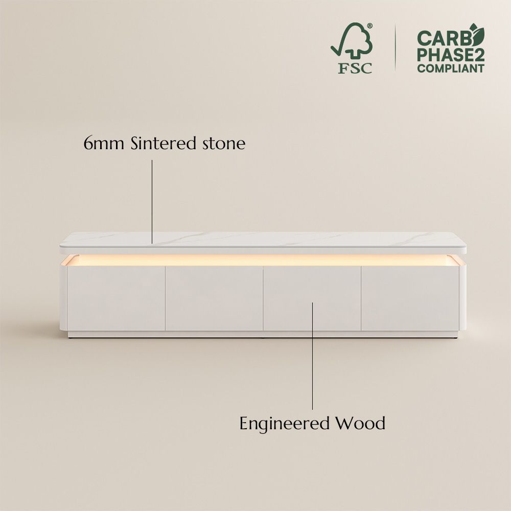 Aether White MDF TV Stands