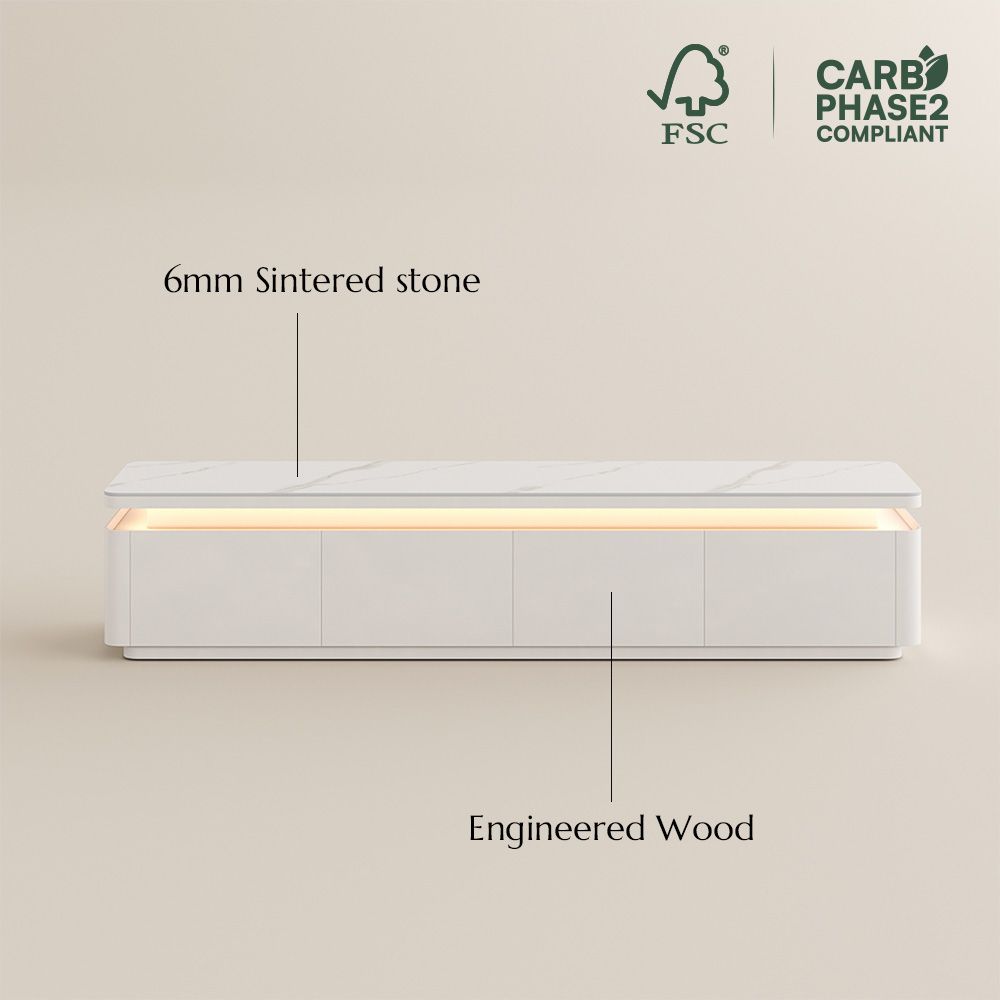 with Light White MDF TV Stands