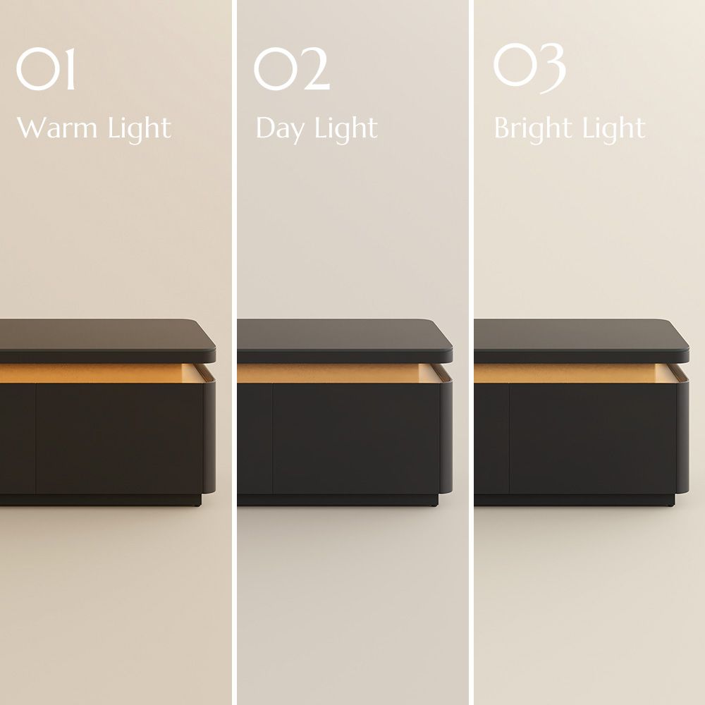 Perfect for 65 Inch TV Black MDF TV Stands