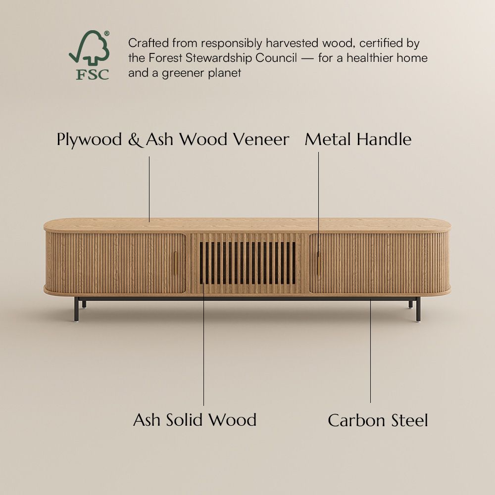 Walnut Oak Plywood TV Stands