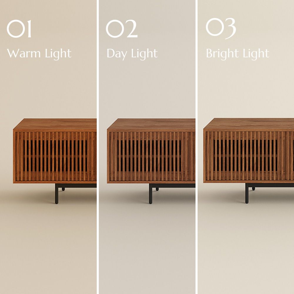 with Storage Walnut Color MDF TV Stands