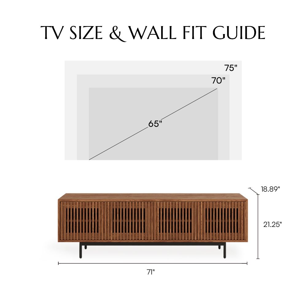 Living Room Walnut Color MDF TV Stands