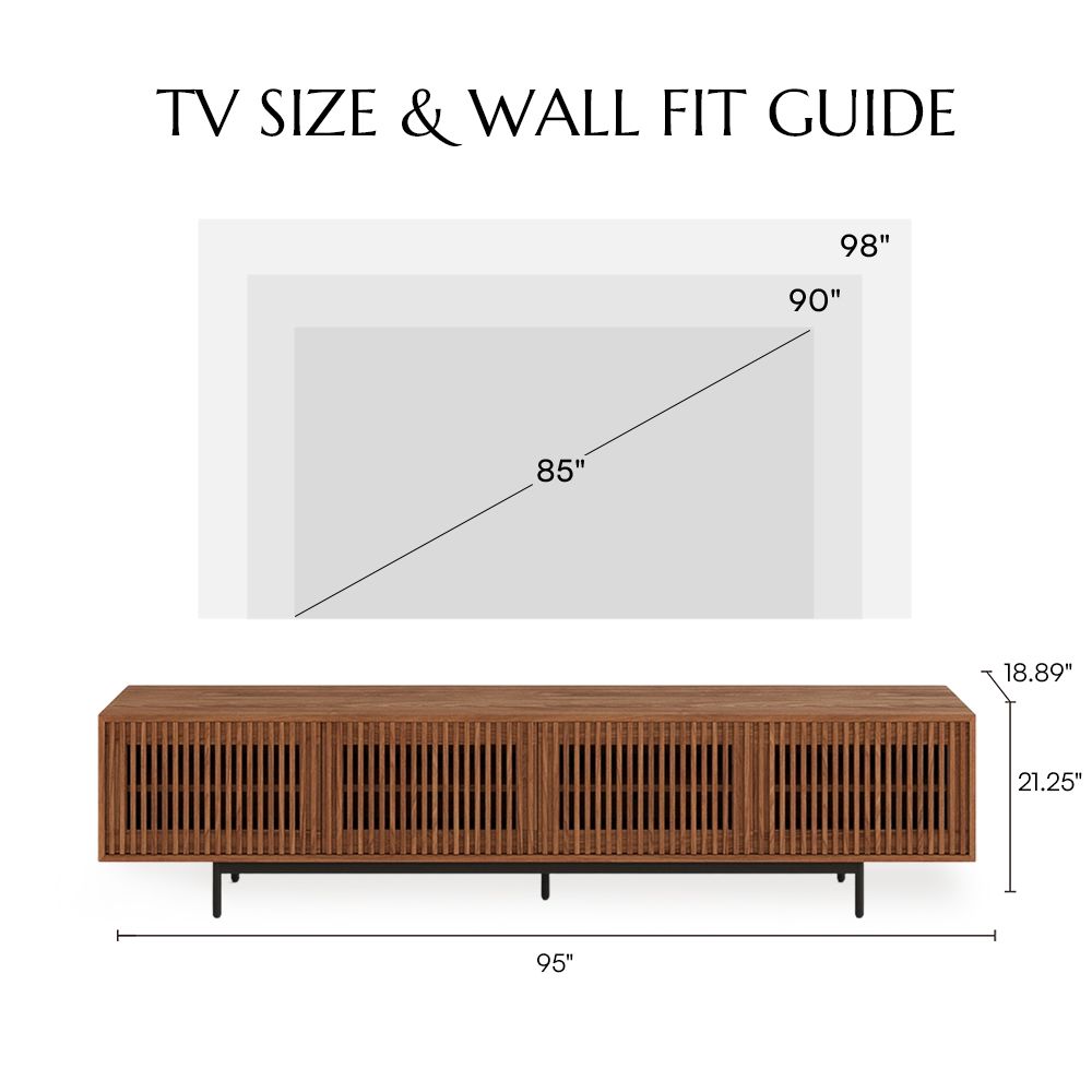 Brown Walnut Color MDF TV Stands