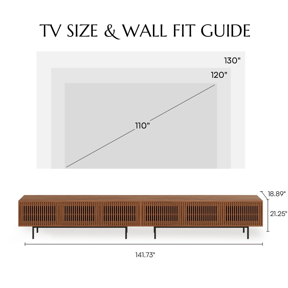 Modern Walnut Color MDF TV Stands
