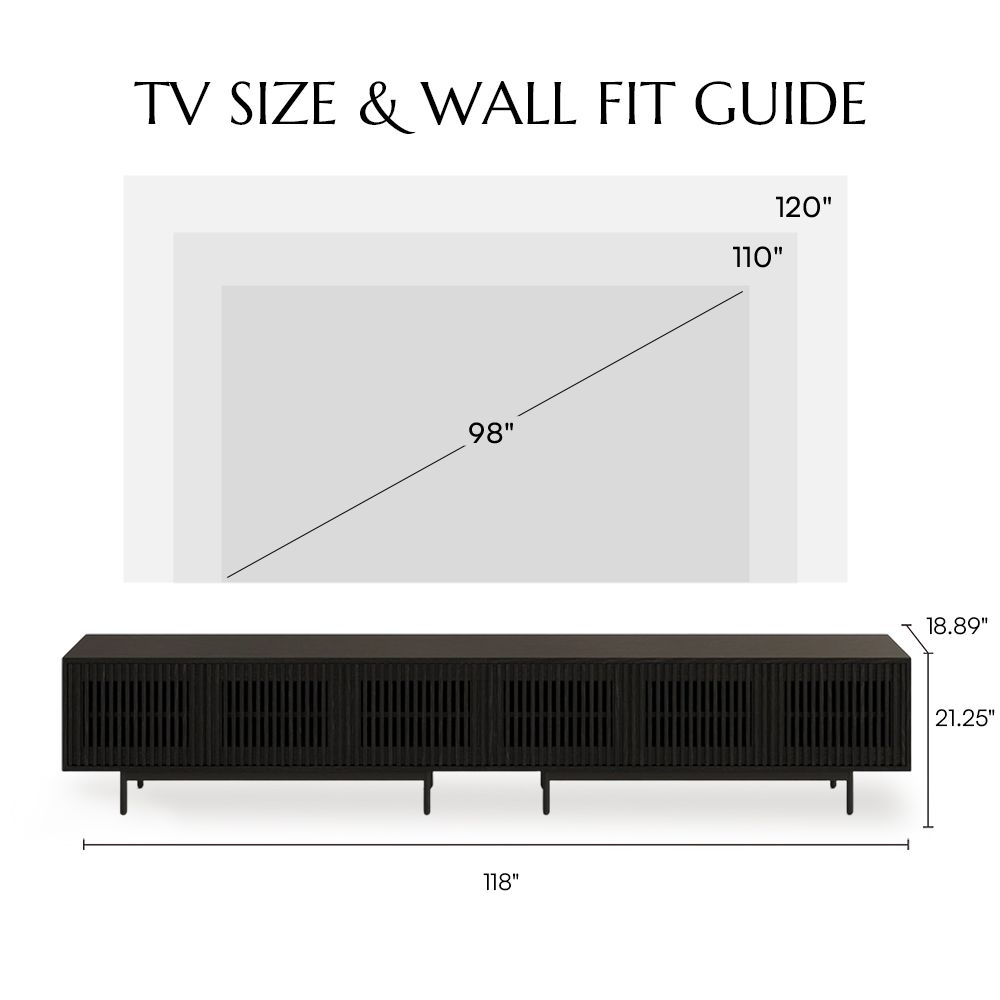 Living Room Black MDF TV Stands