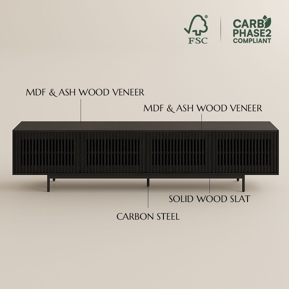 Living Room Black MDF TV Stands