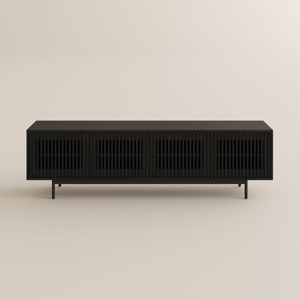 Mid Century Modern Black MDF TV Stands