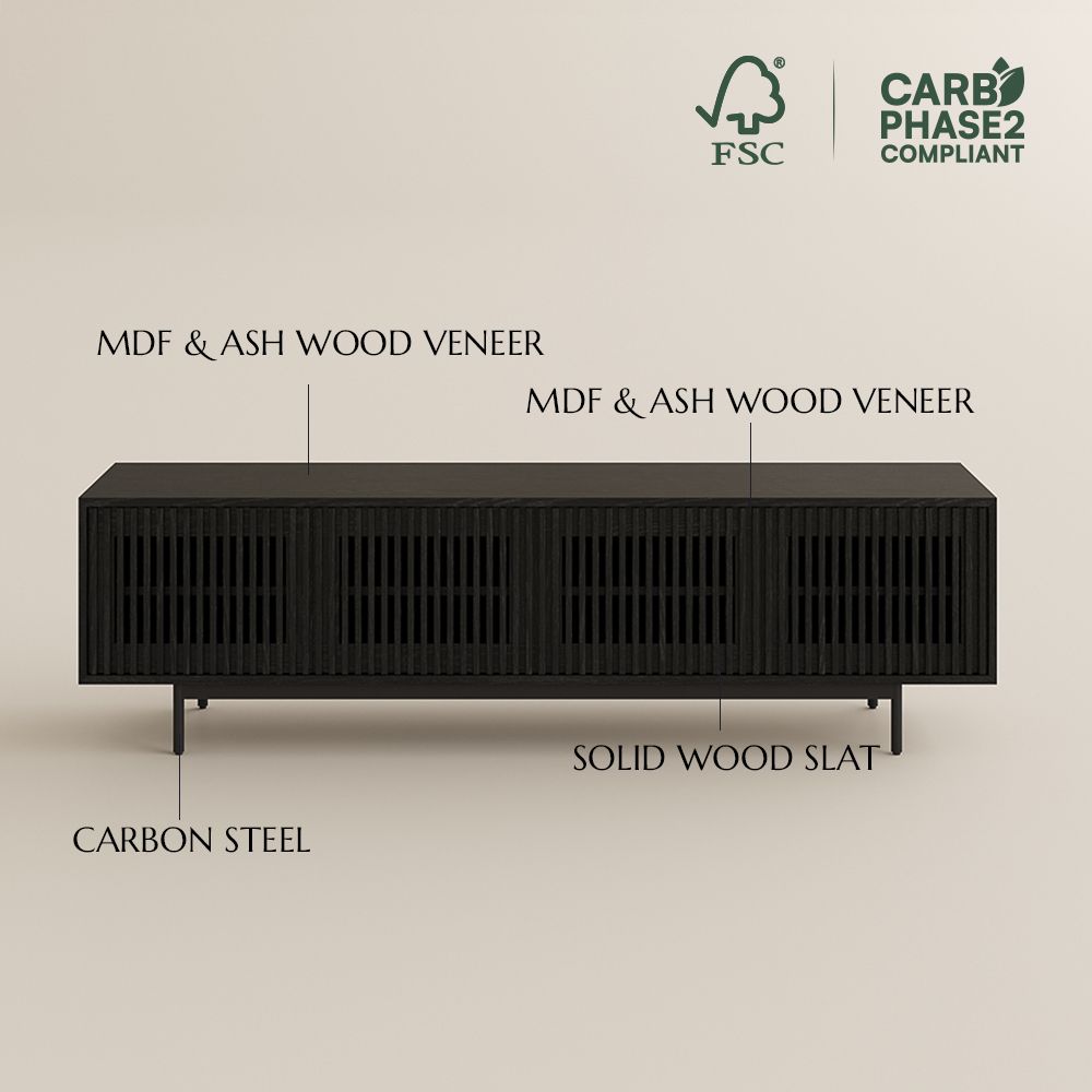 Large Black MDF TV Stands