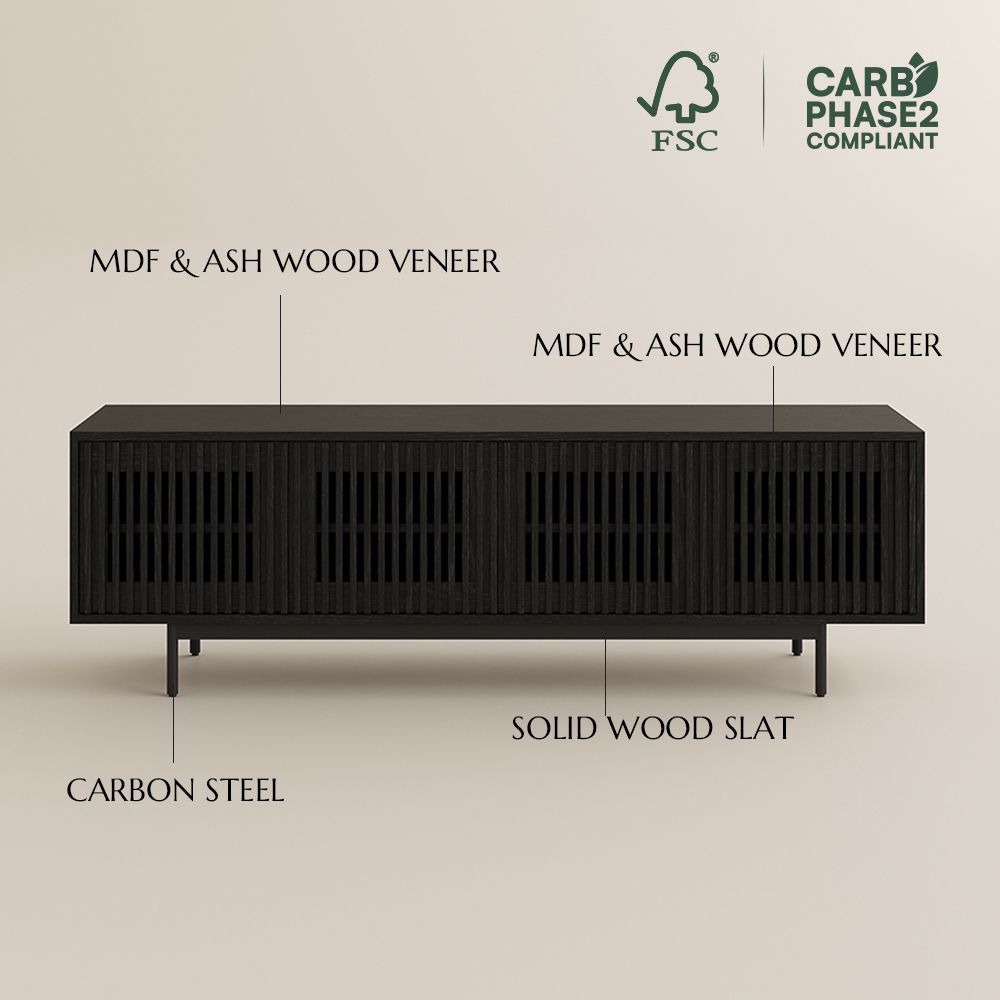 Living Room Black MDF TV Stands