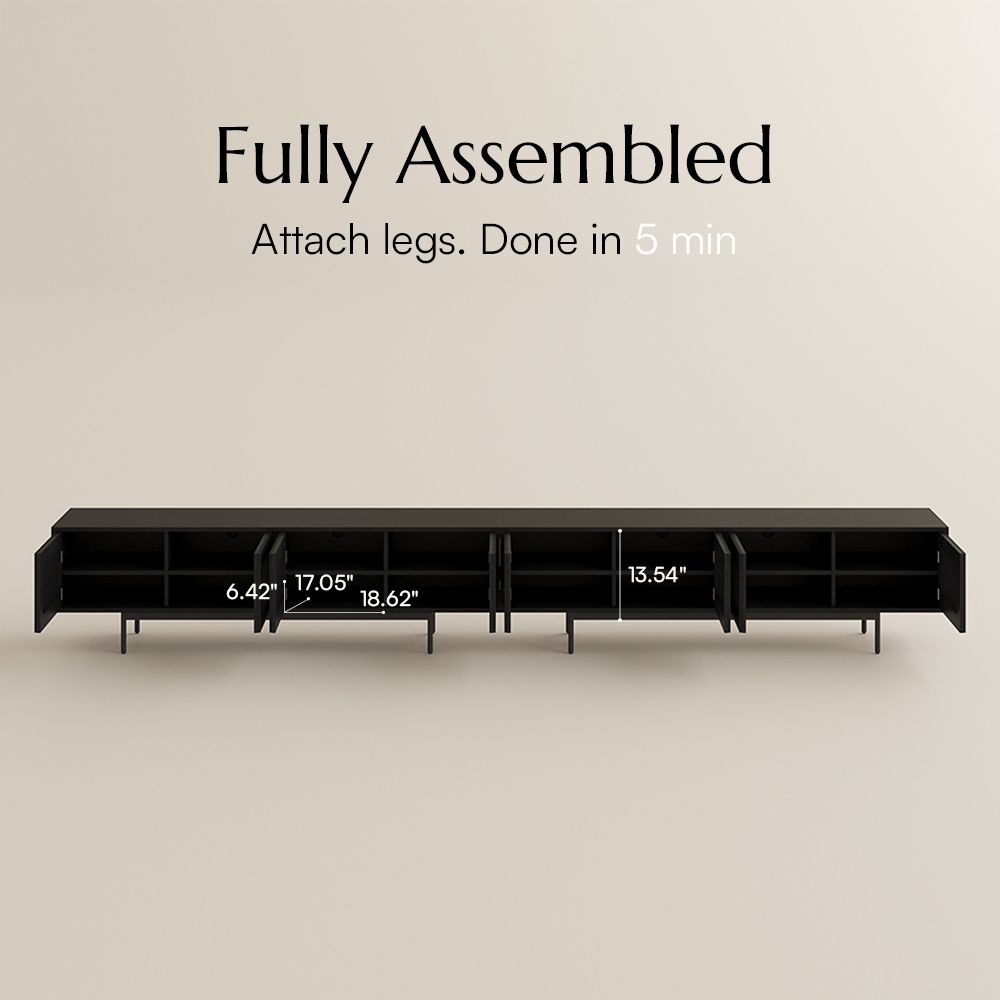 Large Black MDF TV Stands