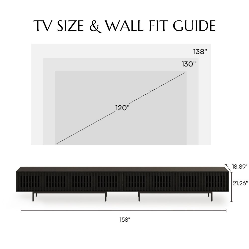 Black Black MDF TV Stands
