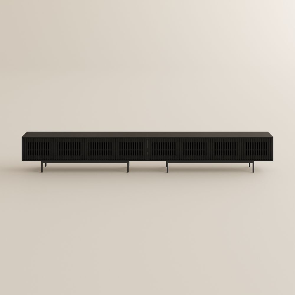 Aeolus Black MDF TV Stands