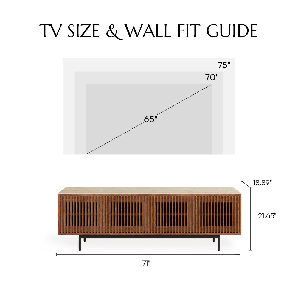 Living Room Walnut Color MDF TV Stands