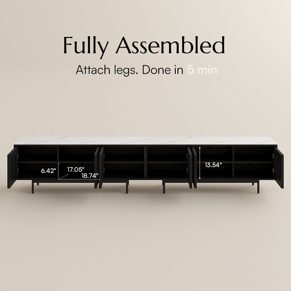 Wood Black MDF TV Stands