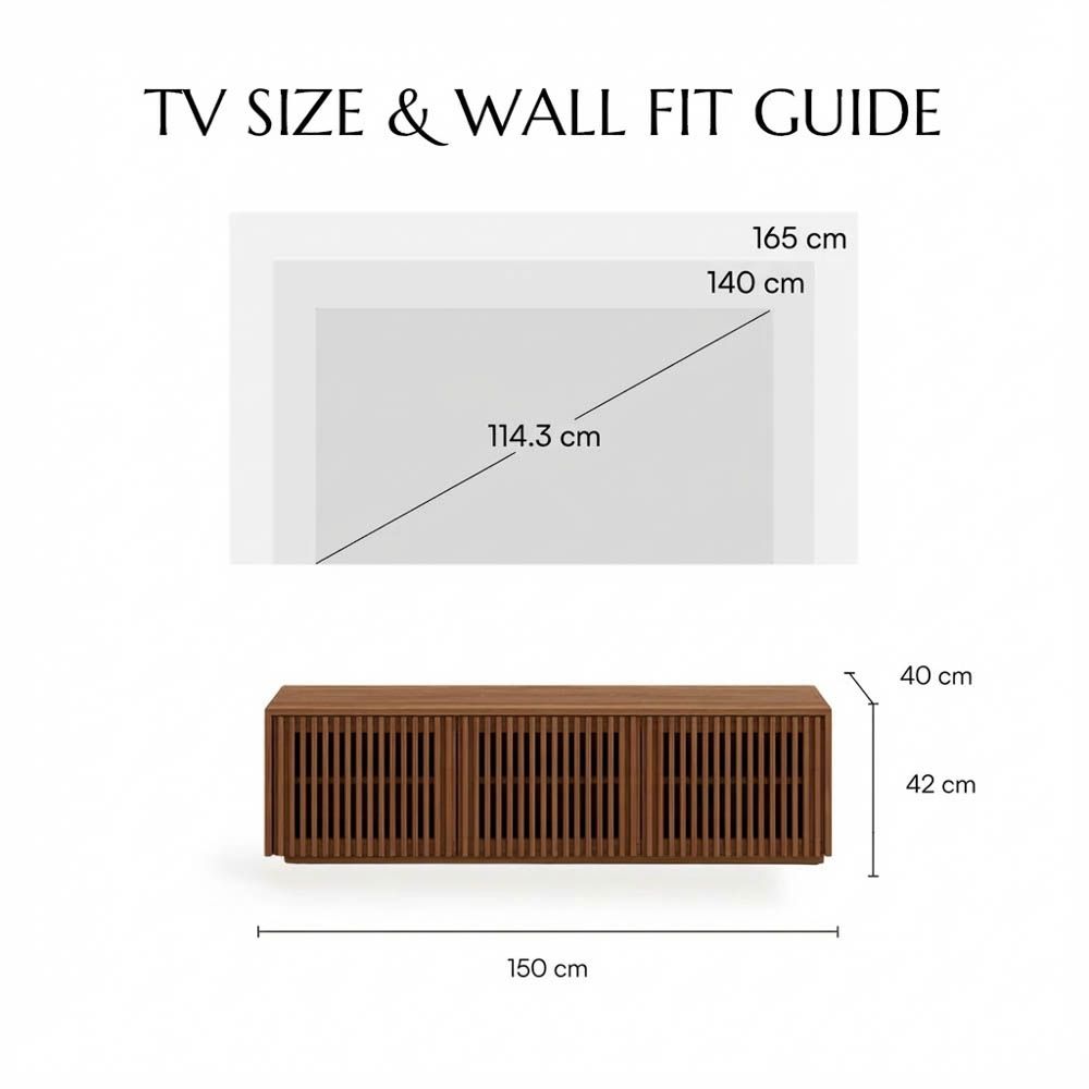 Living Room Walnut Color MDF TV Stands