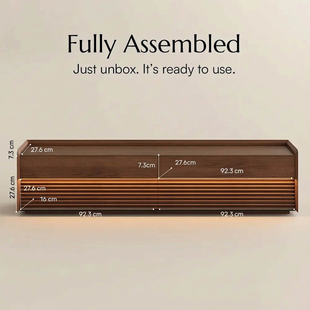 Wood Walnut Color Plywood TV Stands