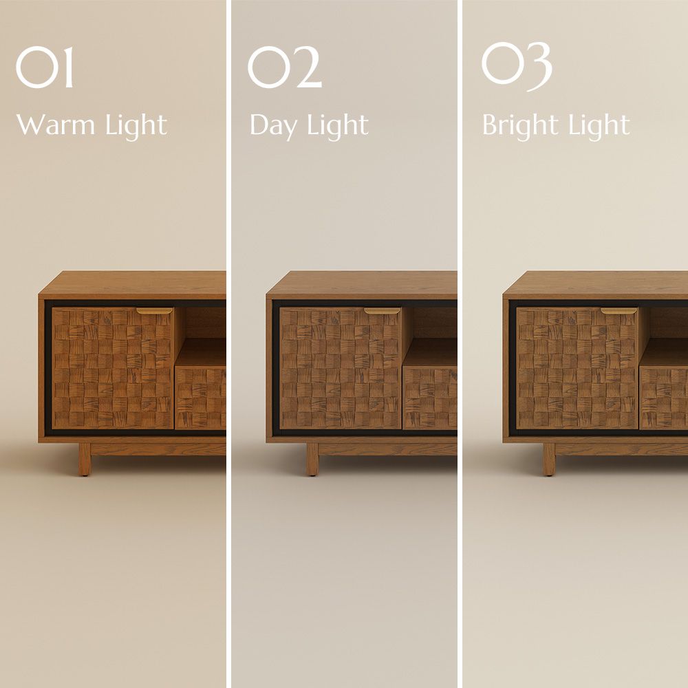 On the Ground Walnut Color Engineered Wood TV Stands