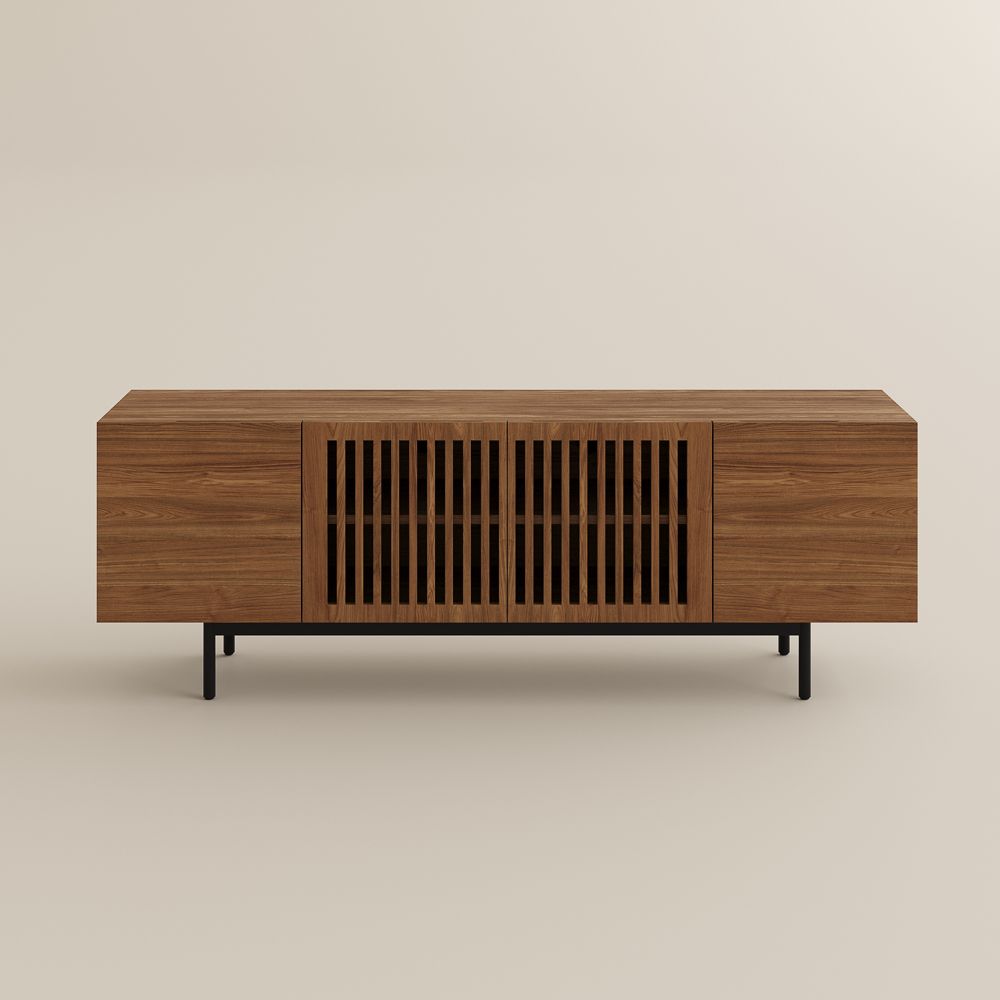 Brown Walnut Color MDF TV Stands