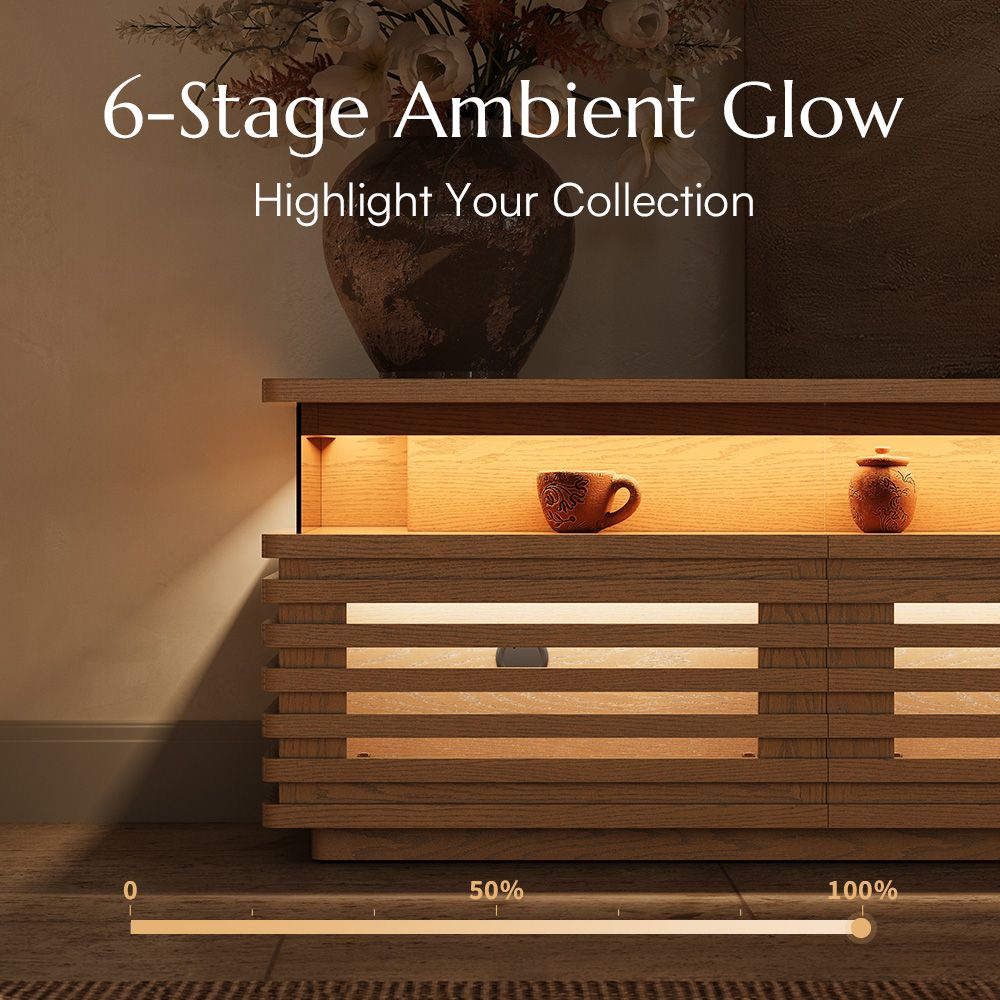 Wood Oak Engineered Wood TV Stands