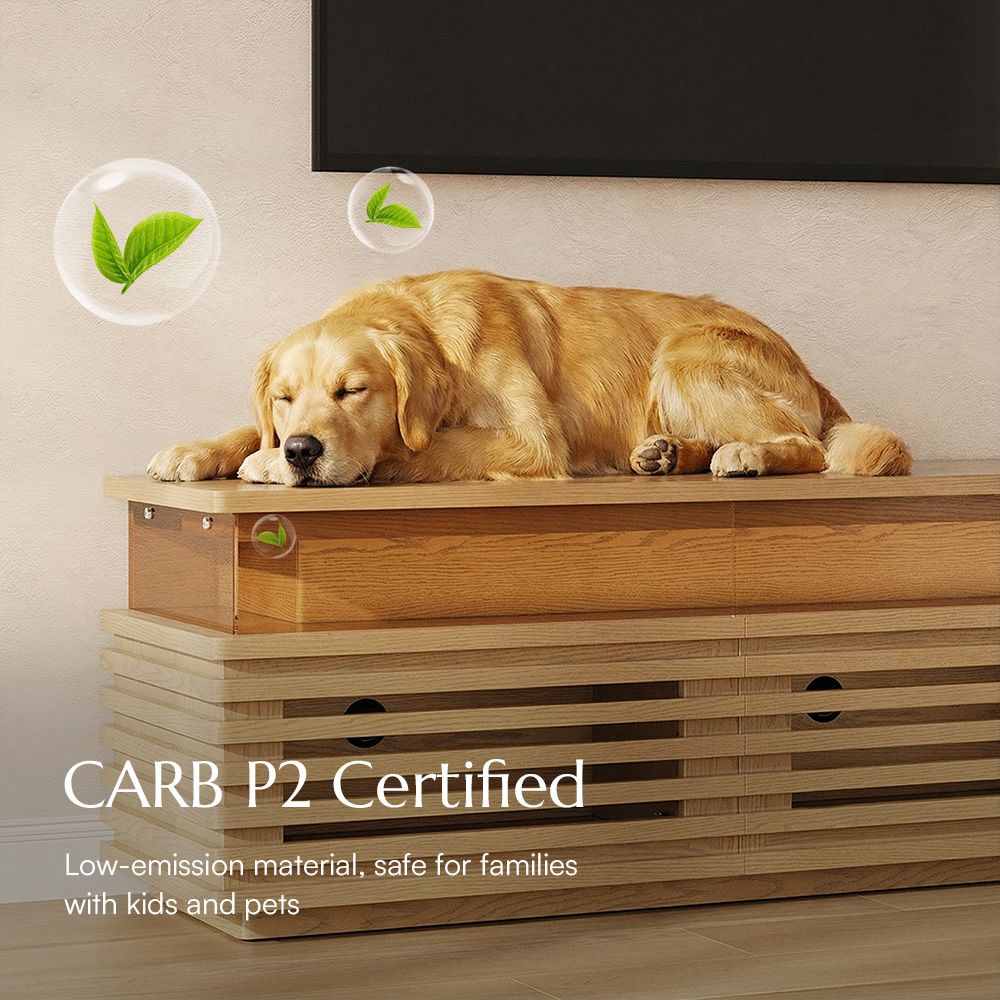 Mid Century Modern Oak Engineered Wood TV Stands