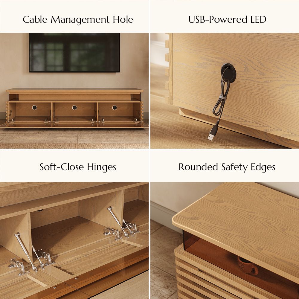 Selene Oak Engineered Wood TV Stands