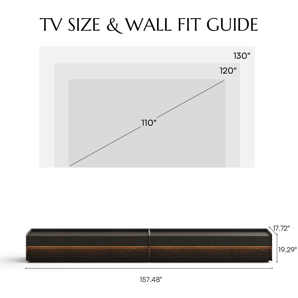 Wood Tabletop Black Plywood TV Stands