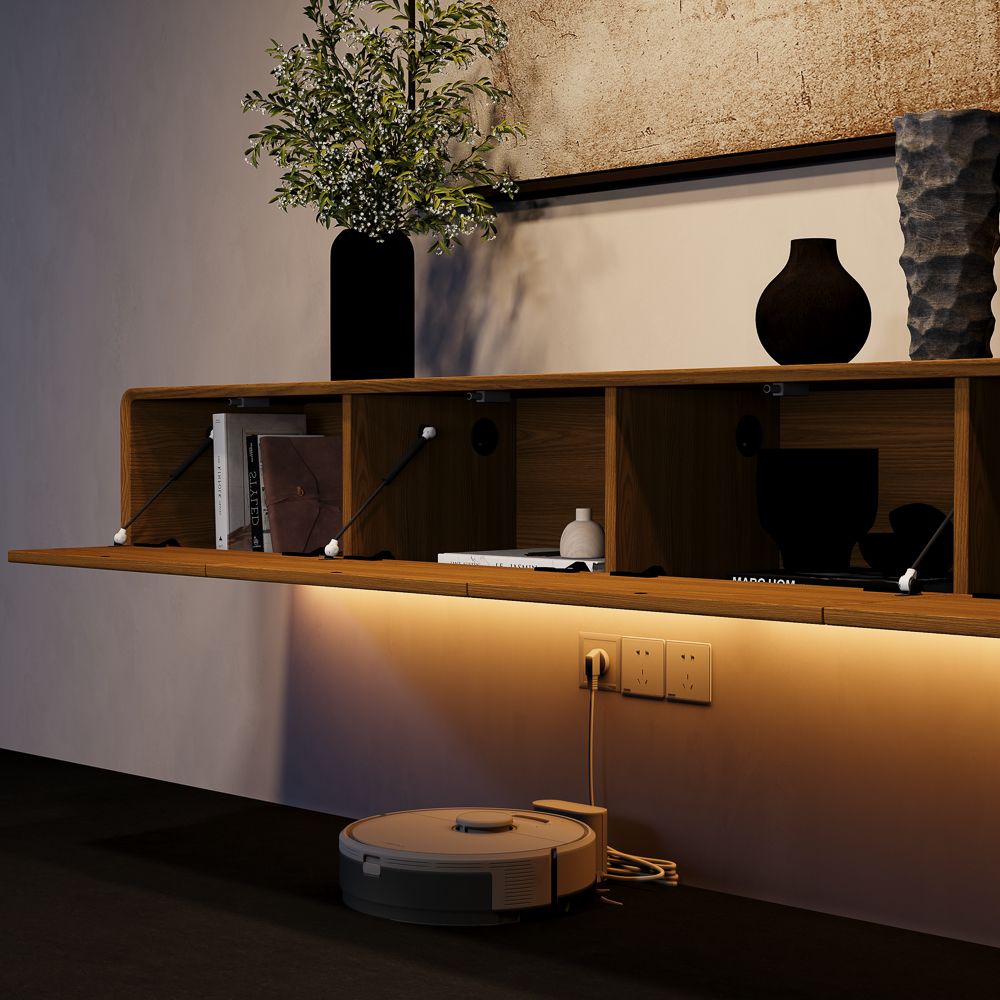 Modern Walnut Color MDF TV Stands