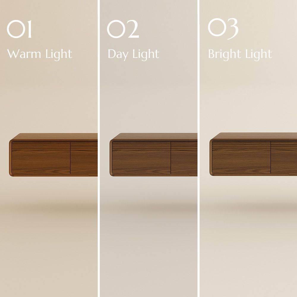 with Storage Walnut Color MDF Living Room Set