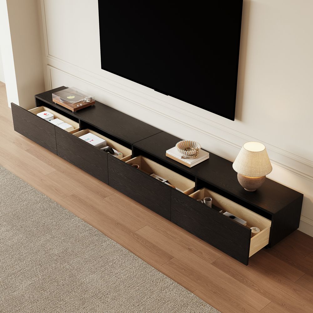 Black Black MDF TV Stands