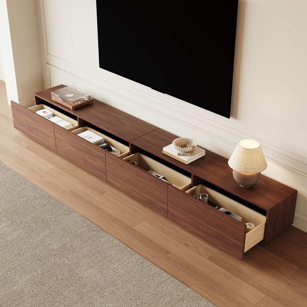 Large Dark Wood MDF TV Stands