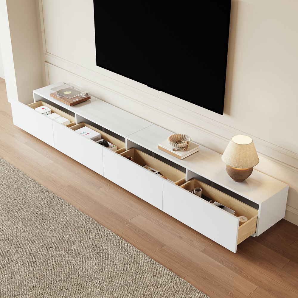 Large White MDF TV Stands