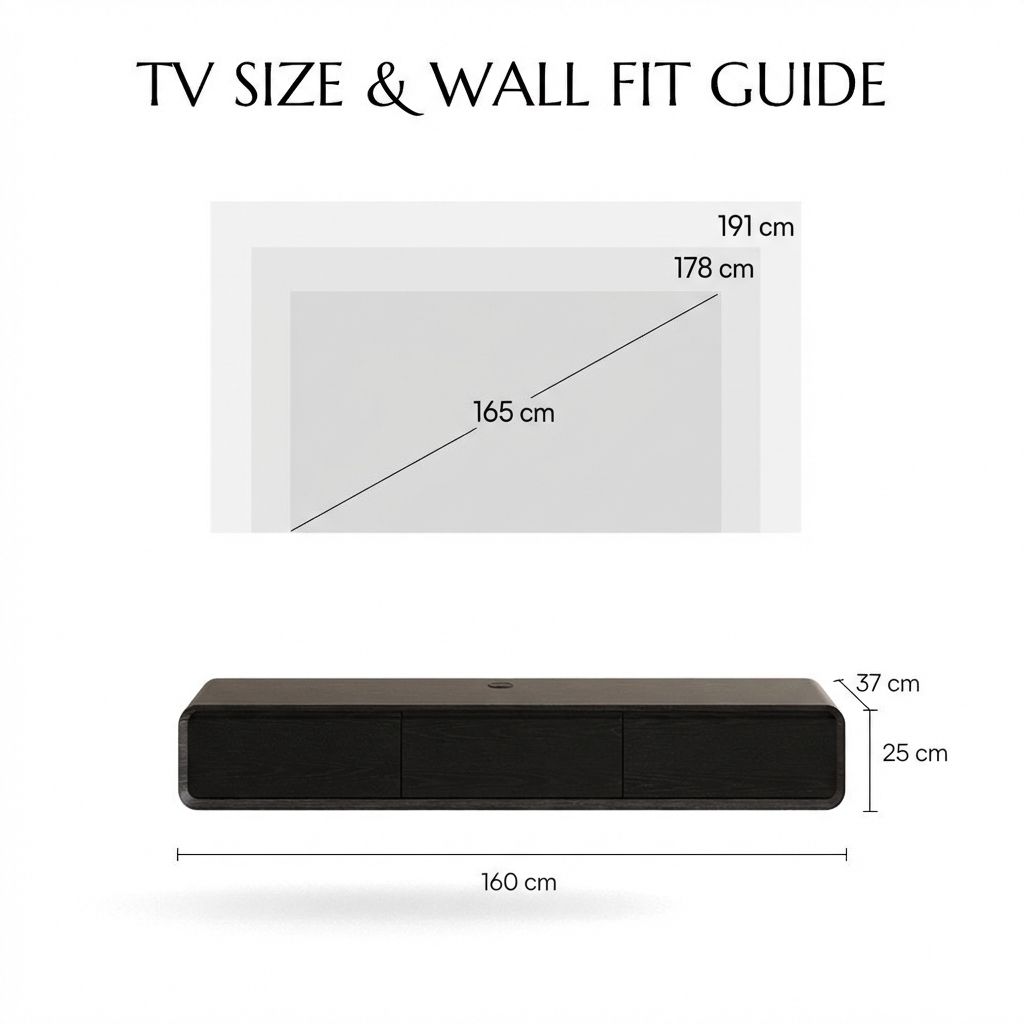 Modern Black MDF TV Stands