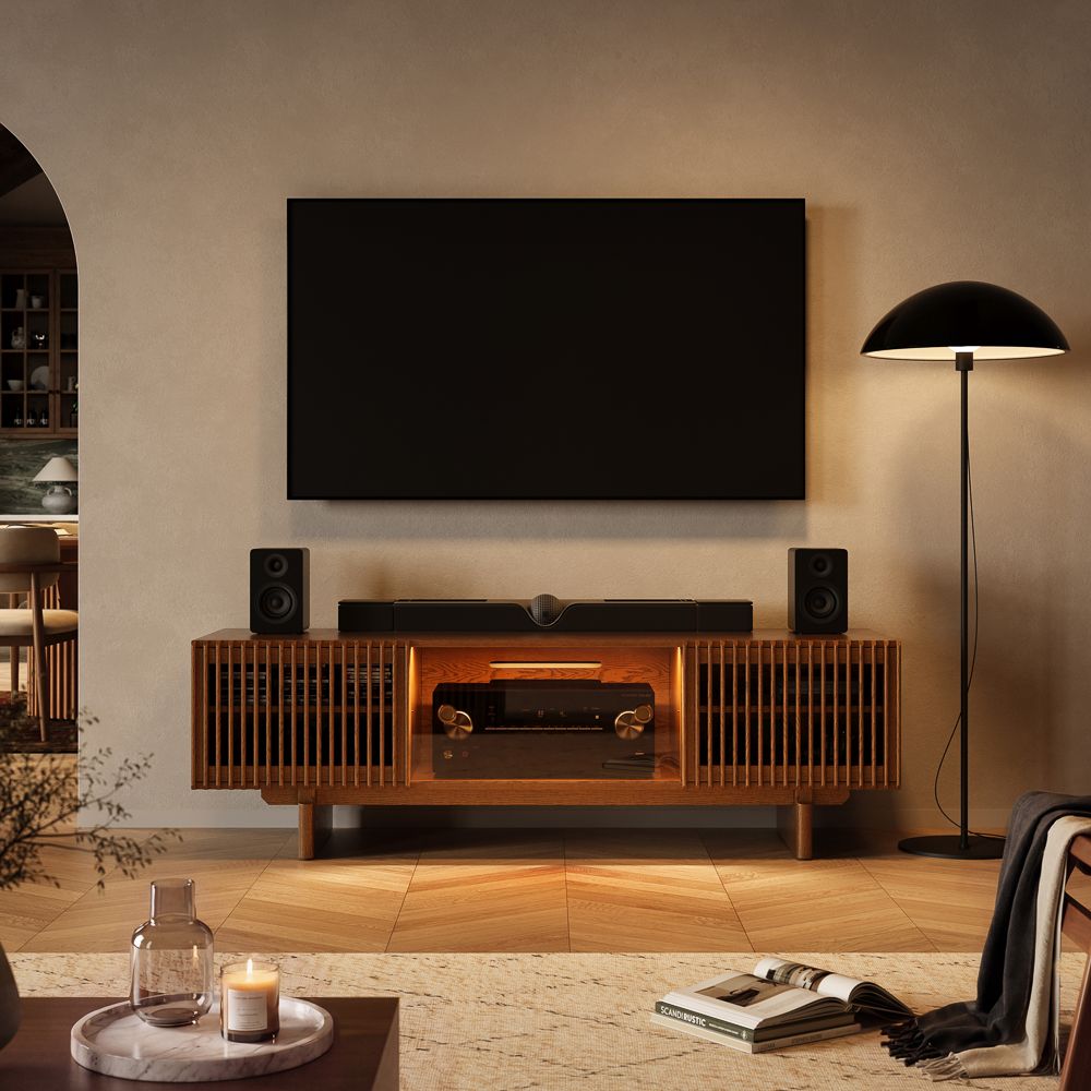 Walnut Color Plywood TV Stands