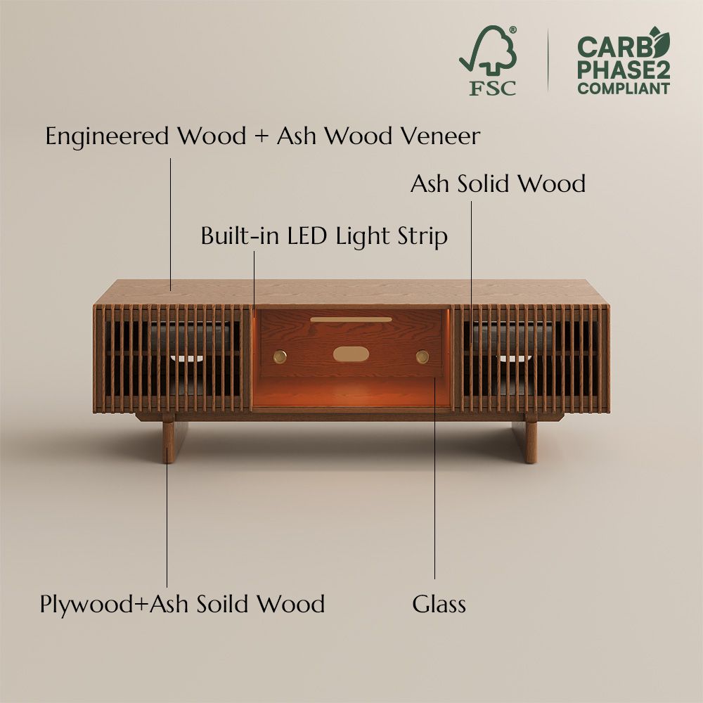 Walnut Color Plywood TV Stands