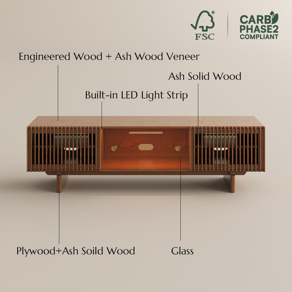 Walnut Color Plywood TV Stands