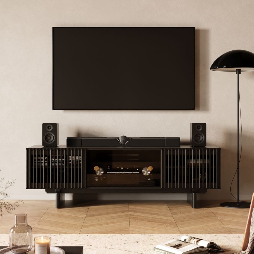 Solid Wood Black Plywood TV Stands