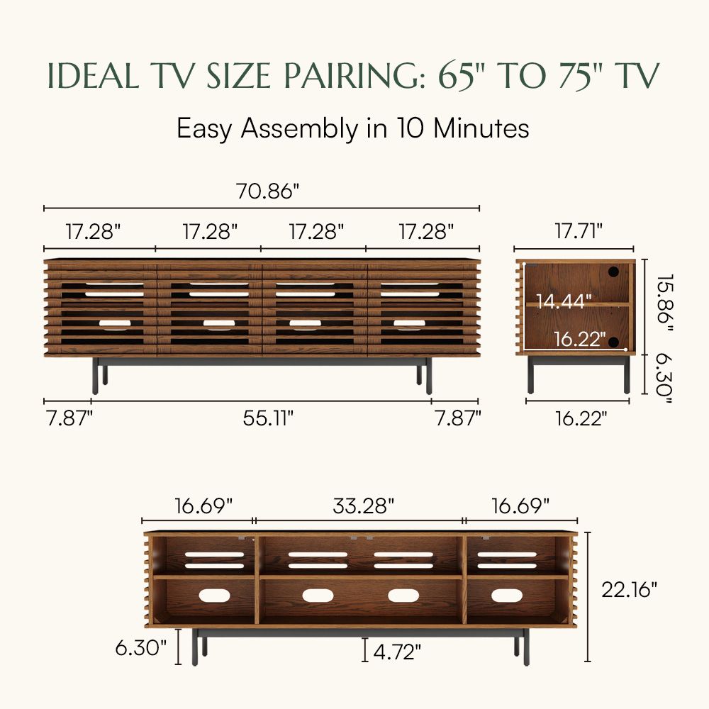Walnut Color TV Stands
