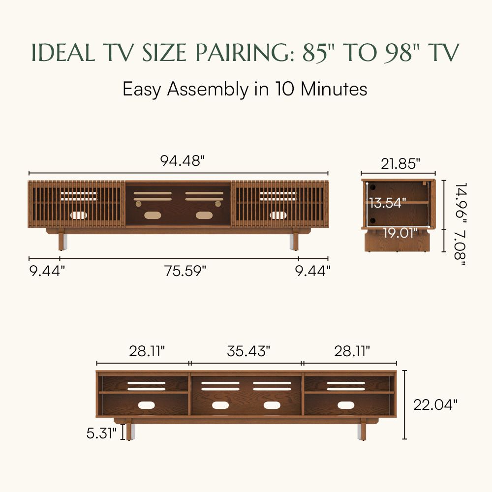 Wood Walnut Plywood TV Stands