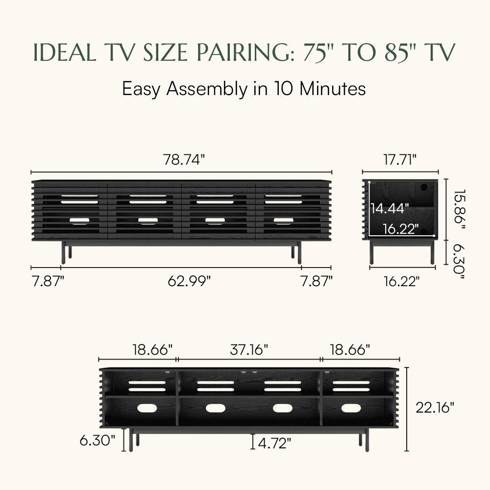 Modern Black TV Stands