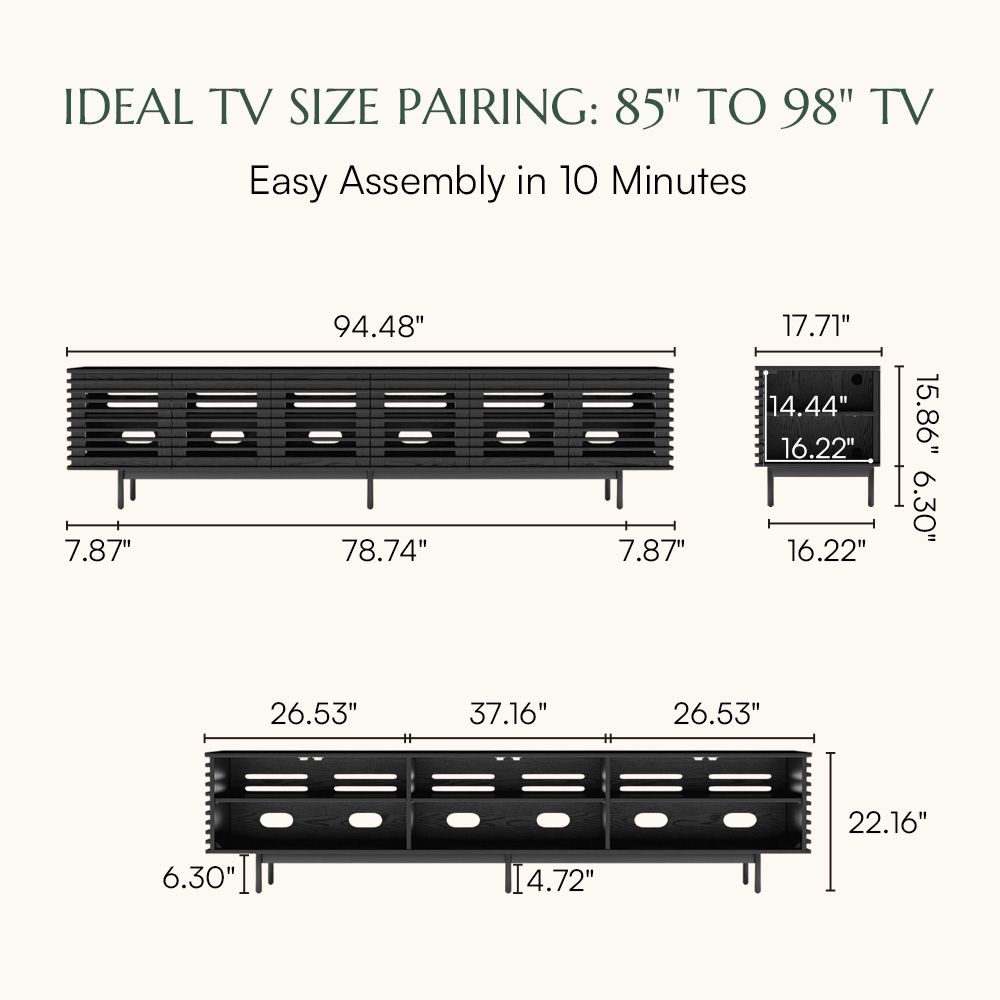 Modern Black TV Stands