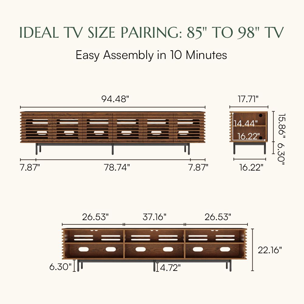 Modern Walnut Color TV Stands