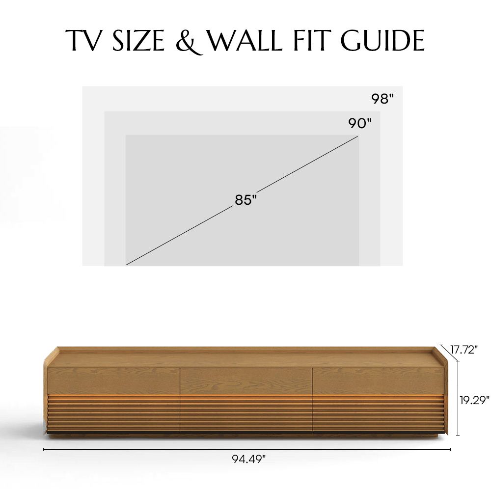 Living Room Oak Plywood TV Stands