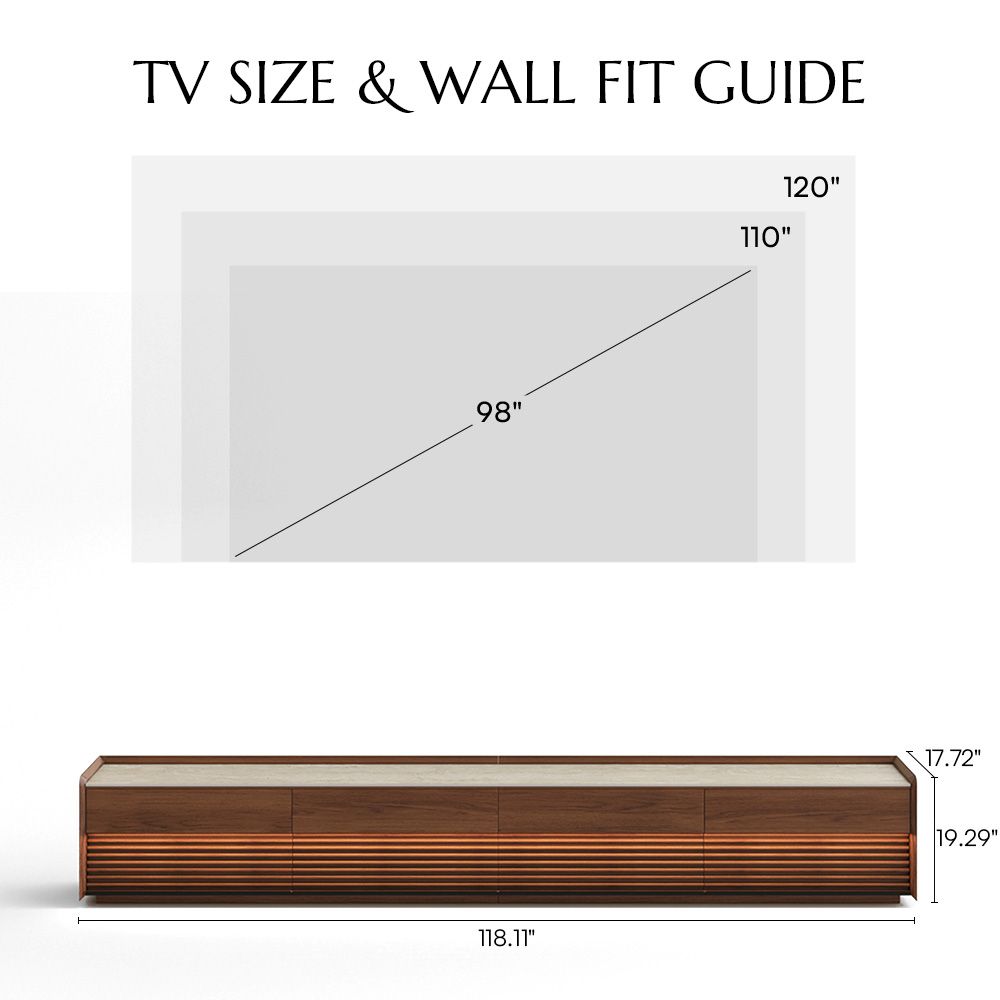 Wood Walnut Plywood TV Stands