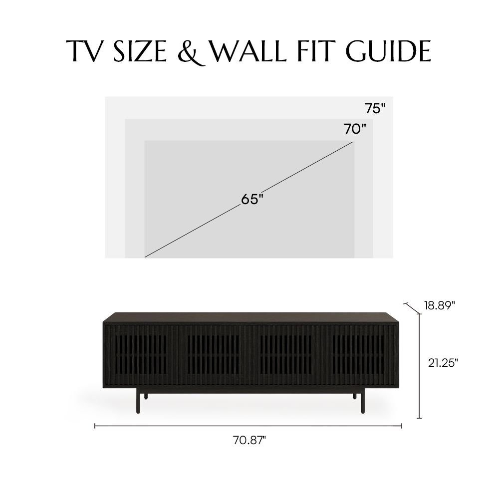 with Shelves Black MDF TV Stands