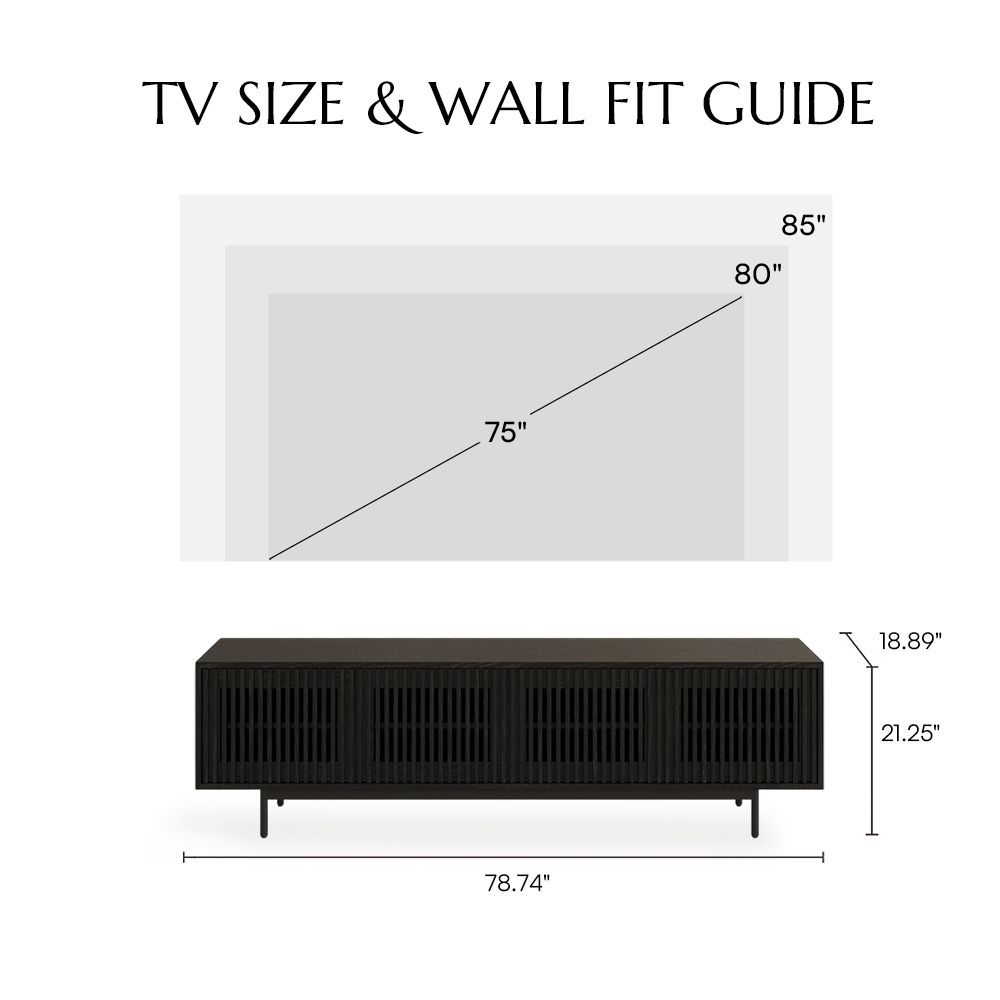 Black Black MDF TV Stands