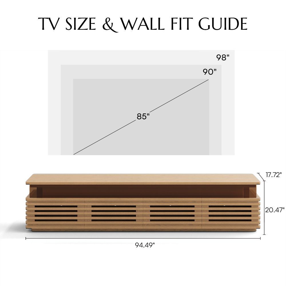 Adjustable Oak Engineered Wood TV Stands