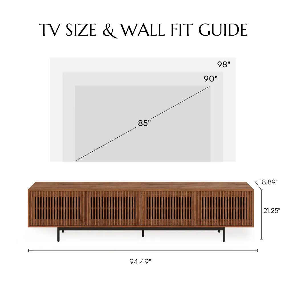 Wood Walnut Color MDF TV Stands